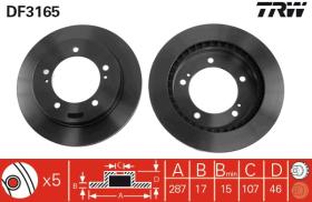 TRW DF3165 - JGO DISCOS FRENO