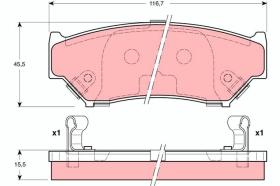 TRW GDB3182 - PASTILLAS FRENO