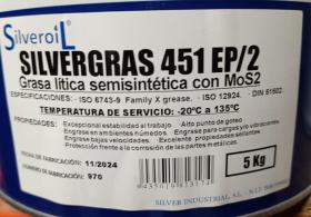 ACEITES Y ANTICONGELANTES 004010104 - LATA GRASA 5KGS. EP2 451/EP MOLIDENO