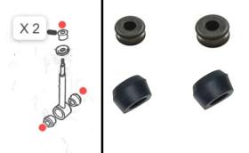4P 577440KIT - KIT GOMAS EXTREMO BARRA ESTABILZADORA LAND ROVER SANTANA